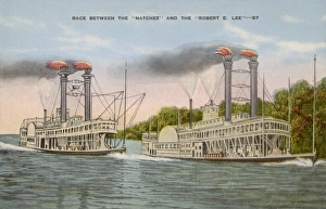Steam Boat Gallery: The Natchez and Robert E. Lee