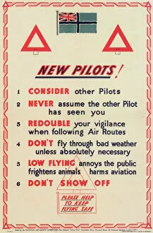 Pilots Collection: National Air Safety Committee Poster
