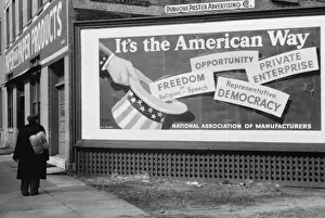 Dubuque Prints: National Association of Manufacturers sign, Dubuque, Iowa