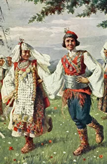 Peasants Collection: The National Dance of Croatia