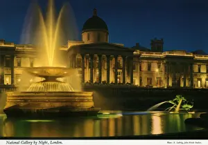 National Gallery by Night, London