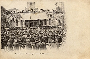 Worshipping Collection: National Male Pilgrimage to Lourdes, France