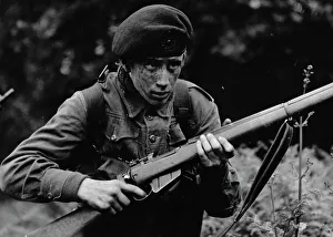 Beret Collection: National Service - cadet with a rifle