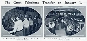 Switchboard Prints: National telephone exchange 1 January 1912