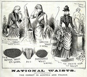 Corset Collection: National Waists in Austria, England and France