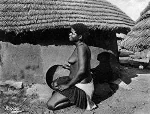 Native African Matabele woman