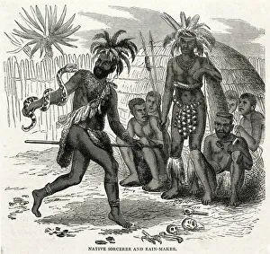 Images Dated 23rd April 2019: Native African sorcerer rain-maker