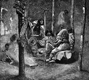 Native American Indian women of the Pawnee Tribe, c. 1873