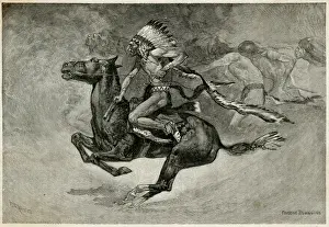 Dances Prints: Native American Indians pony dance