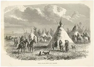 Laramie Prints: Native American Tepees