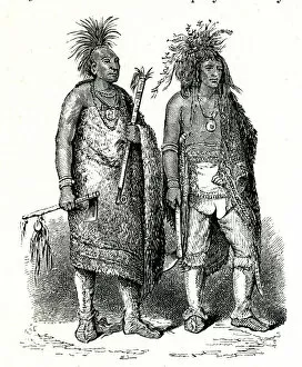 Indians Collection: Native Americans Indians, Osage and Iroquois Chiefs