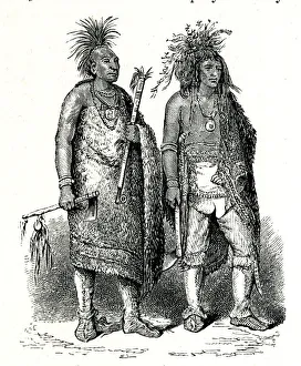 Native Americans Indians, Osage and Iroquois Chiefs