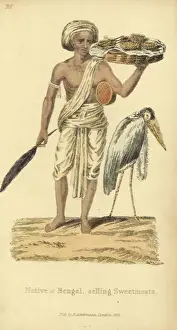 Loincloth Prints: Native of Bengal selling sweetmeats