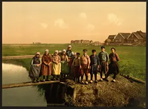 Native children, Marken Island, Holland