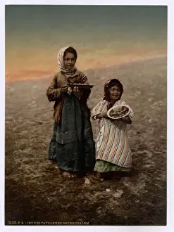 Neighborhood Prints: Native children from neighborhood of Jerusalem, Holy Land