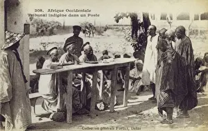 Court Room Prints: Native court in session - Dakar, Senegal