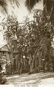 Native Dancers at Port Moresby - Papua New Guinea