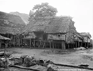 Southeast Asia Prints: Native Houses, Ki Dulan, Moluccas