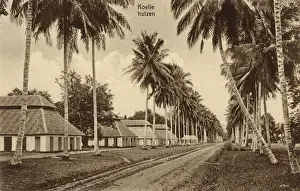Sumatra Prints: Native houses, Sumatra, Indonesia