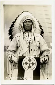 Images Dated 18th March 2019: Native Indian Chief, Calgary Stampede, Canada