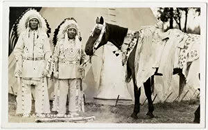 Images Dated 18th March 2019: Two Native Indian Chiefs, Calgary Stampede, Canada