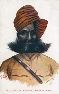 Piercing Prints: Native Indian Hunter (Rajpoot Shikaree) - Govind Singh