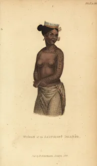 Native woman from the Saltikoff Islands, Marshall Islands Native woman from the Saltikoff Islands, Marshall Islands