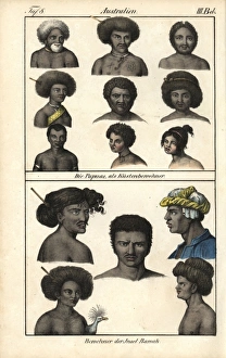 Natives Gallery: Natives of the island of Papua (New Guinea)