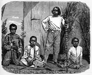 Reunion Prints: Natives of the Island of Reunion - Indian Ocean
