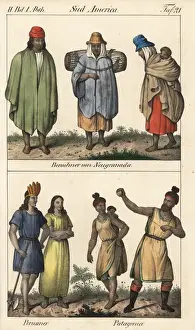 Venezuela Prints: Natives of New Granada, Peruvian man and Patagonians