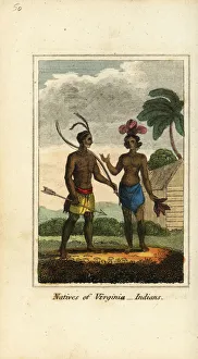 Aztec Prints: Natives of Virginia, America, 1818