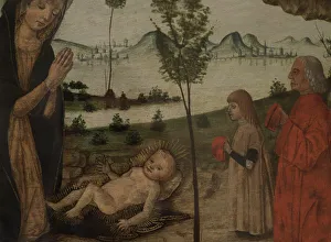 Madonna Prints: The Nativity with other scenes, by Master Alberto (ca.1450)