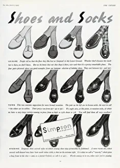 Retail Prints: A natty selection of shoes and socks for men for leisure