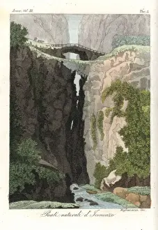 Manners Prints: Natural bridge at Icononzo, Tolima, Colombia