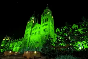 The Natural History Museum illuminated at night, October 201