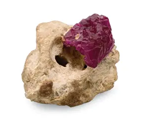Oxide Prints: Natural ruby in marble