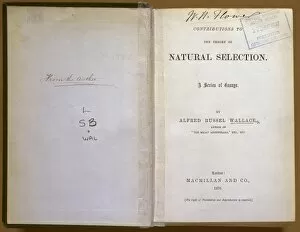 Alfred Russel Wallace Gallery: Natural Selection