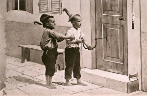 Two Naughty boys taking a drill to an unfortunate front door Two Naughty boys taking a drill to an unfortunate front door
