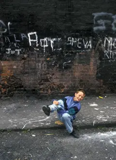 Laughter Prints: Naughy boy, Dublin street