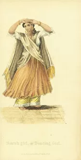 Nautch girl or dancing girl, India