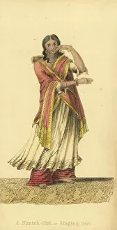Nautch girl or singing girl, India