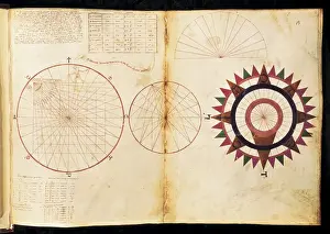 Nazionale Prints: Nautical atlas (1436) of Andrea Bianco. Study