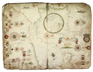 Oliva Prints: Nautical atlas (Civitate Marsilia) by Francesc
