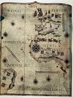 Jorge Prints: Nautical chart depicting the West Coast of Africa