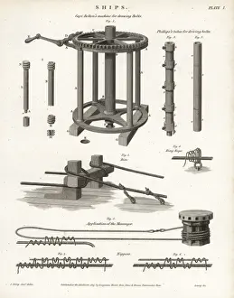 Bits Prints: Nautical engineering- bolt machinery and messenger