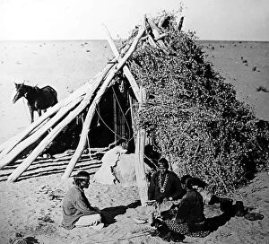 Nation Collection: Navajo Indians in their desert home - early 1900s