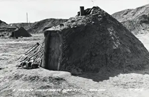 Arizona Prints: Navajo Sweat House - Tuba City, Arizona