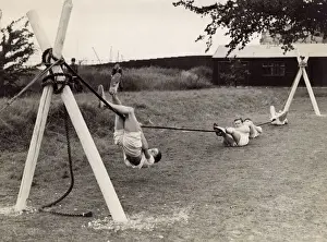 Naval activities in a sports field