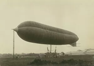 Mast Collection: Naval Airship No3, Astra Torres, moored on a mast
