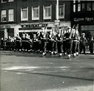 Cadets Prints: Naval Cadets in Pageant, Hythe, Hampshire